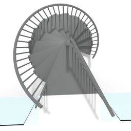 Minka escalier colimaçon Portofino gris 4