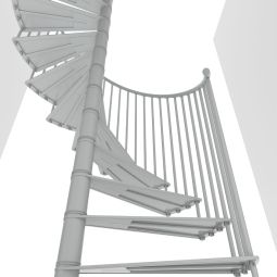 Minka escalier colimaçon Portofino blanc 6