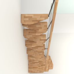 Minka escalier compact Quatro Turn 4