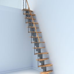 Minka escalier compact Quatro gris 3