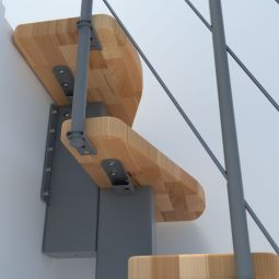 Minka escalier compact Quatro gris 5