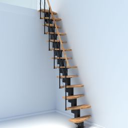 Minka escalier compact Quatro noir 3