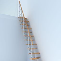 Minka escalier compact Quatro blanc 3
