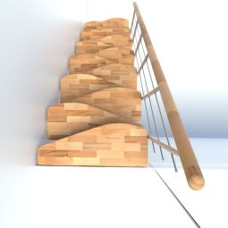 Minka escalier compact Quatro blanc 4