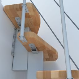 Minka escalier compact Quatro blanc 5