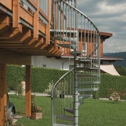 Escalier extérieur colimaçon Minka Rondo 4
