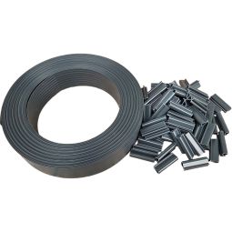 Bandes brise-vue verticales anthracite avec 5