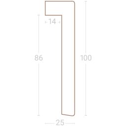 Parador plinthe sol stratifié blanc 8
