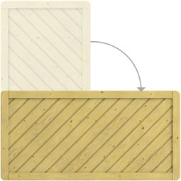 TraumGarten Panneau bois carré Brise-vue 5