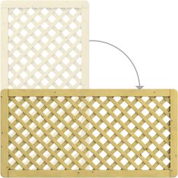 Clôture pare-vue GADA bois avec 5