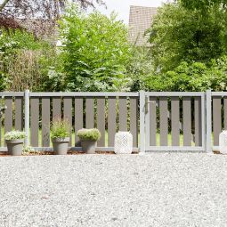 Clôture jardin RAJA WPC ALU 3