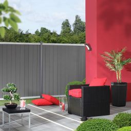 Panneau brise-vue bois composite, TraumGarten 6