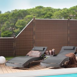 Panneau brise-vue, TraumGarten WEAVE mocca, 4