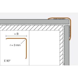 Profilé d'angle Schlüter-ECK K E 3