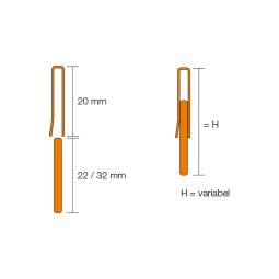 Schlüter-SHOWERPROFILE RA profil de raccord 5
