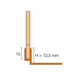 Schlüter-SHOWERPROFILE SPS 125 cale de 3