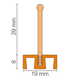Schlüter-SHOWERPROFILE WSL lèvre pare-éclaboussures droite 4