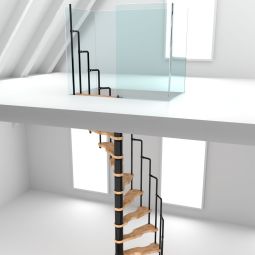 Escalier colimaçon Minka Suono hêtre 3