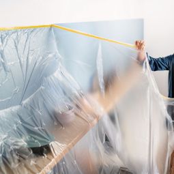 Bâche protection avec ruban de 10