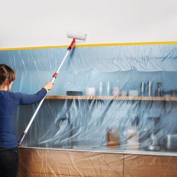 Bâche protection avec ruban de 7