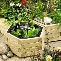 Bac hexagone bois résineux TraumGarten 3