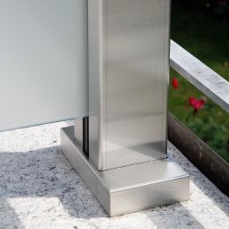 Habillage inox pour poteau, TraumGarten 3
