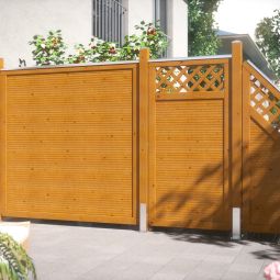 Portail panneau brise-vue bois, TraumGarten 4