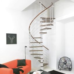 Minka escalier colimaçon Venezia blanc 3