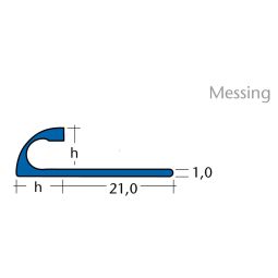 BLANKE Profilé quart-de-rond en laiton 3