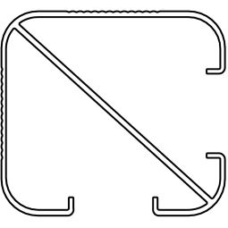 Poteau d'angle anthracite NATURinFORM clôture 4