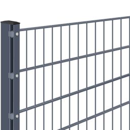 Kit clôture grillage double fils, 5