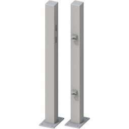 Kit poteaux porte, argenté, TraumGarten 3