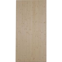 Wellker Panneau d'aménagement en épicéa massif 19x625x1250 mm Panneau trois plis naturel avec système rainure-languette pour des aménagements intérieurs polyvalents et des zones extérieures protégées sur le plan constructif