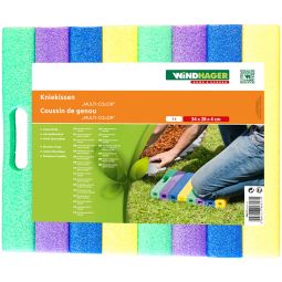 Coussin de jardinage pour genoux Windhager multi-color  poignée de transport intégrée, 34x28x4 cm