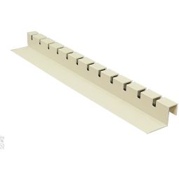 Profil de raccordement façade ferax disto pour dalles de pavage caramel Profil de distance pour raccord dessiné de façade, couvre le bord inesthétique de la membrane à noppes, la ventilation reste conservée.