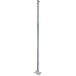 Windhager Mât pour voile solaire Set Basic en aluminium, hauteur de mât 243 cm