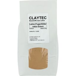 ClayTec Mastic pour joints en argile, brun naturel Sachet de 1,5 kg, sec