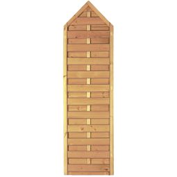 Clôture pare-vue pointu T&J Gotik clôture à lames en pin/épicéa, 60x210/180 cm, clôture de jardin élégant et opaque