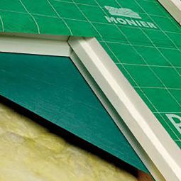 Ecran de sous-toiture BRAAS Divoroll Kompakt 2S Etanchéité de support 50x1,5m, hautement perméable à la diffusion, avec zone adhésive intégrée