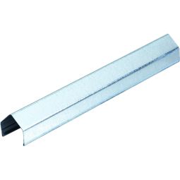 Profilé d'encadrement T&J PROTEC en métal aluminium blanc en tôle, 4,5x2,5/2,9x180 cm, revêtu de polyester, adapté aux clôtures ELDENA & EMDEN