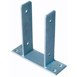 Support de poteau à visser T&J poteau en acier galvanisé, pour poteaux 9x9 cm pour les clôtures de jardin et de terrasse sur surfaces dures