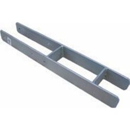 Poteau T&J H lourd acier inoxydable pour tous les éléments de clôture WPC, pour 9x9 cm, acier inoxydable