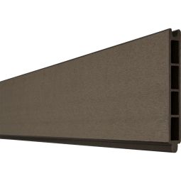 Clôture GroJa Solid protection visuelle élément simple couleur terra panneau à emboîter lamelles Même aspect des deux côtés, très nombreuses possibilités de combinaison, 180x15x1,9 cm
