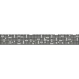 Panneau occultation, insert design GroJa Mesh aluminium anthracite DB 703 Revêtu par poudre, 179,5x25,5x0,15 cm, sans kit de baguettes d'adaptation