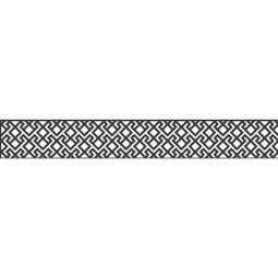 Panneau occultation, insert design GroJa Abstract aluminium anthracite DB 703 Revêtu par poudre, 179,5x25,5x0,15 cm, sans kit de baguettes d'adaptation