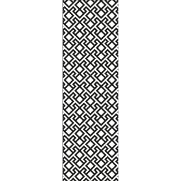 Panneau occultation, insert design GroJa XL Abstract aluminium anthracite DB 703 60x180 cm, avec cadre périphérique rond, matériel de fixation inclus