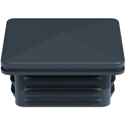 Capuchon de remplacement GroJa pour poteau alu brise-vue anthracite RAL 7016 En plastique robuste et résistant aux intempéries, pour poteaux alu 6x6 cm