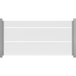 Brise-vue en verre à bandes larges horizontal GroJa Ambiente panneau de protection visuelle Verre trempé simple 8 mm (ESG), 180x90x0,8 cm, larges bandes en sérigraphie durable