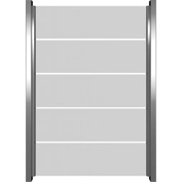 Brise-vue en verre à bandes larges GroJa Ambiente panneau à motifs de larges bandes Verre trempé simple 8 mm (ESG), larges bandes en sérigraphie durable
