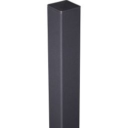 Poteau alu GroJa brise-vue anthracite DB 703 Thermolaqué DB 703, capuchon de poteau inclus